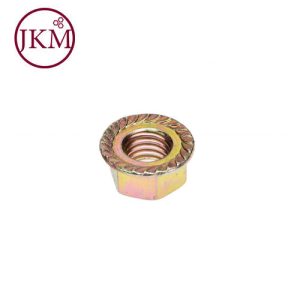 M10 X 1.25 METRIC FINE FLANGE NUT WITH SERRATIONS