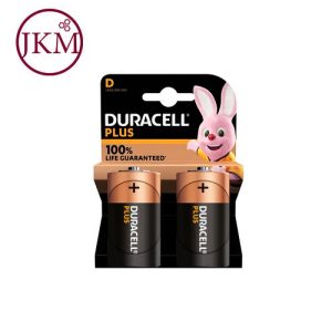 BATTERY DURACELL PLUS D TORCH 1.5V (PACK OF 2)
