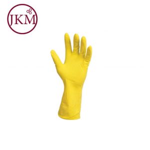YELLOW LATEX HOUSE GLOVES (L)